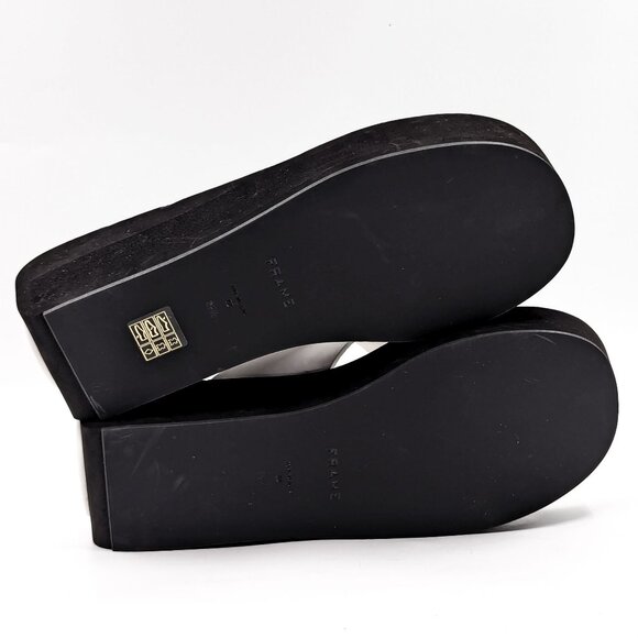 Frame Paris Women Le Ocean White Leather Y2K Retro Sandals Size 9.5US EUR 39.5 - Picture 6 of 11